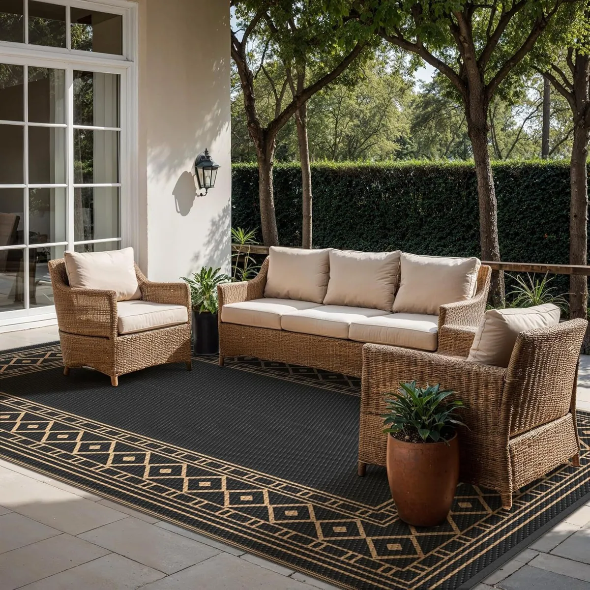 Outdoor Rug 275 x 365 cm Extra Large Waterproof - Image 2