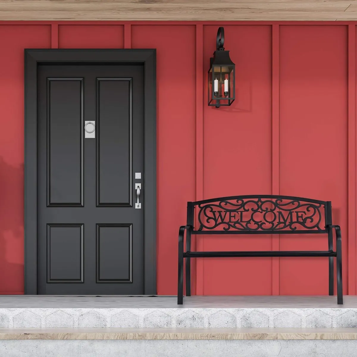 WELCOME garden bench 2 seater sturdy weatherproof - Image 2