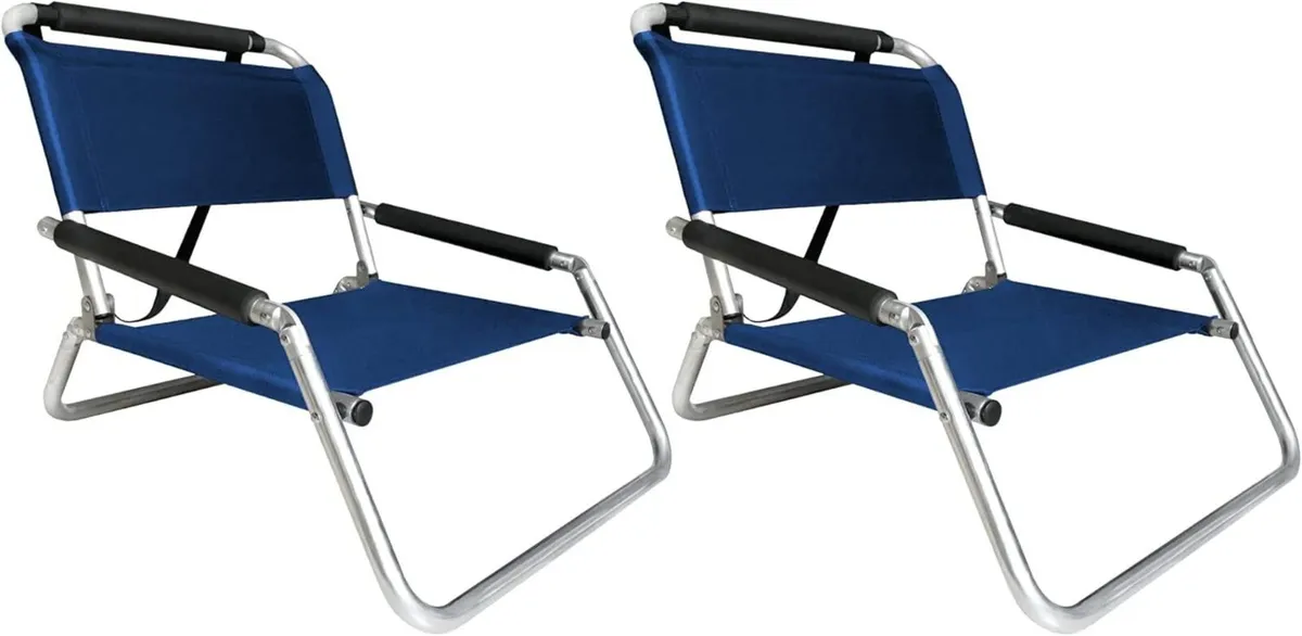 Beach Chairs 2 Pack Water Resistant with Shoulder - Image 1