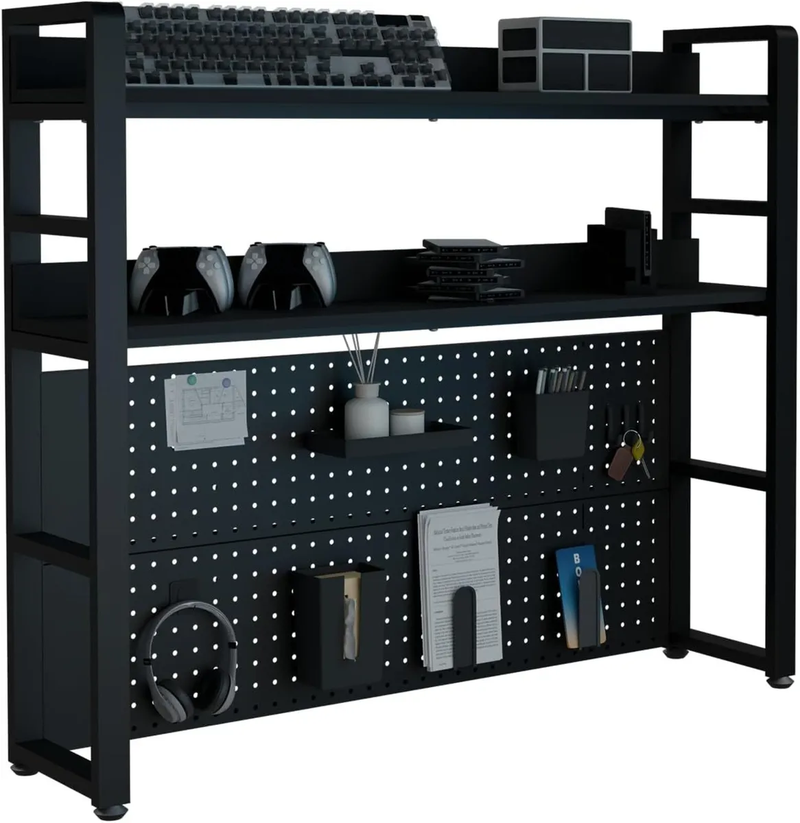 2-Tier Desk Shelf With Concealed Screws Design - Image 1