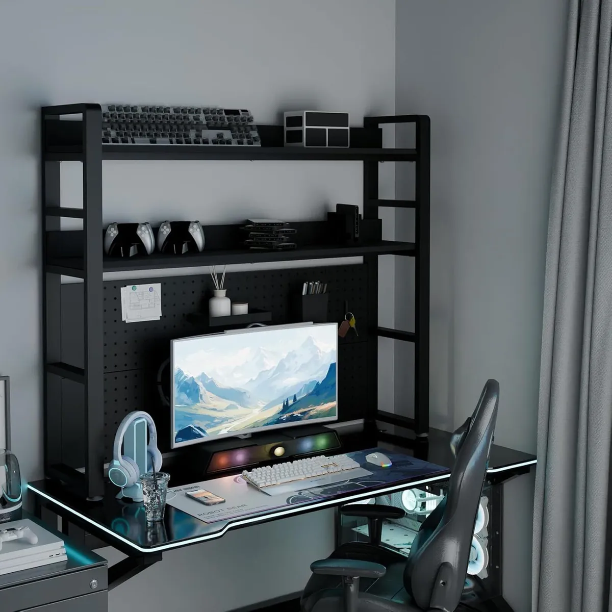 2-Tier Desk Shelf With Concealed Screws Design - Image 2