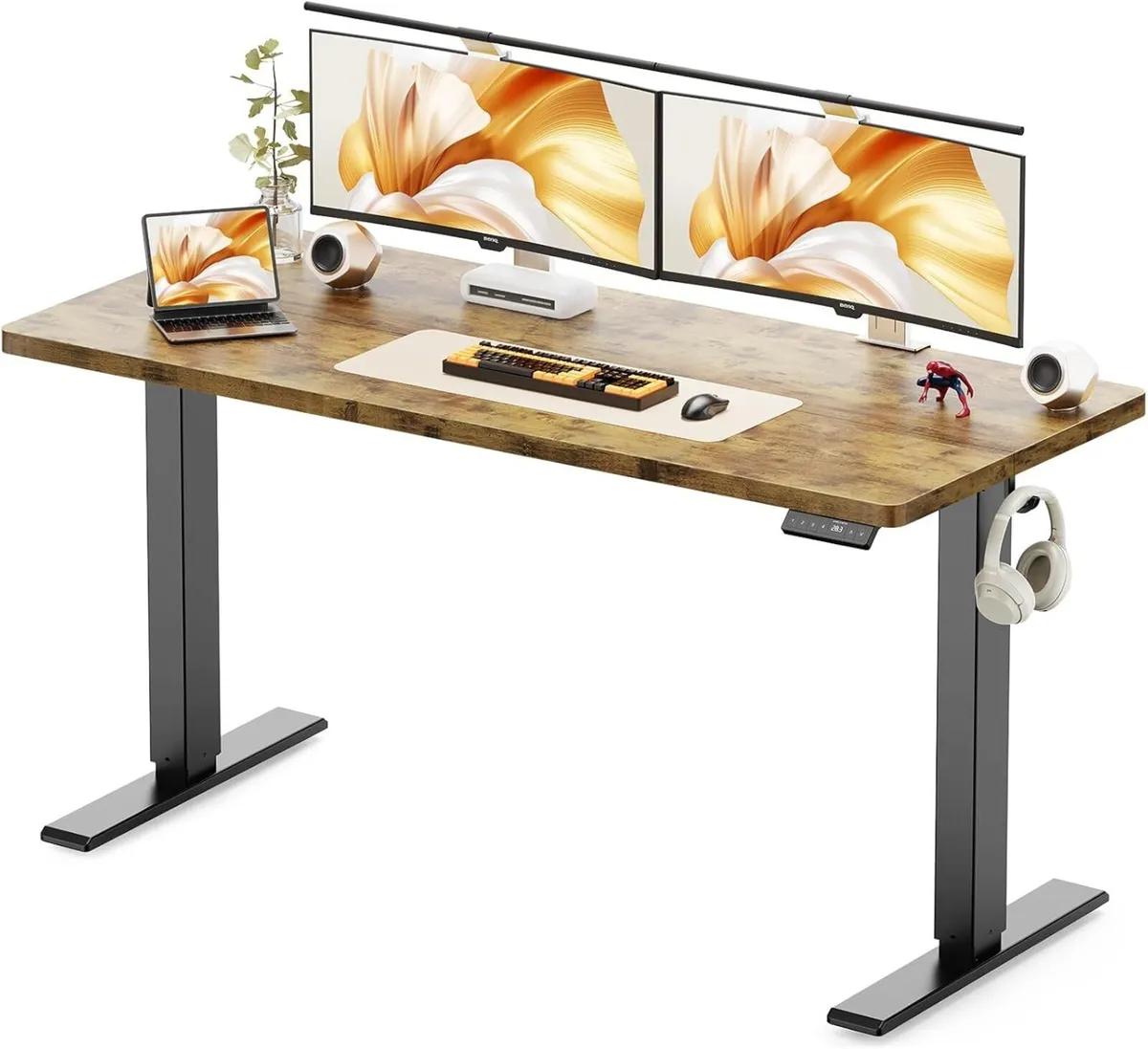140 x 60 cm Standing Desk Electric Height - Image 1