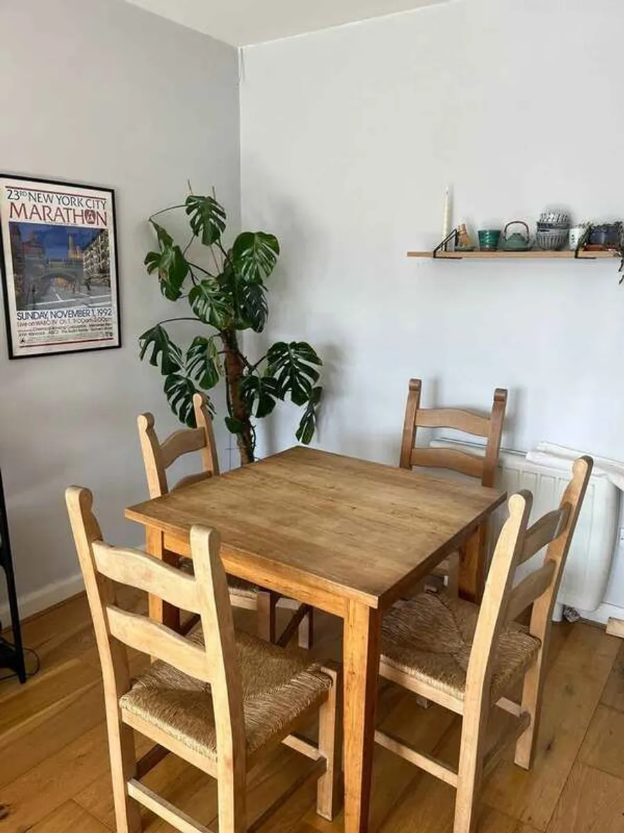 Dining Table with Four Chairs - Image 1