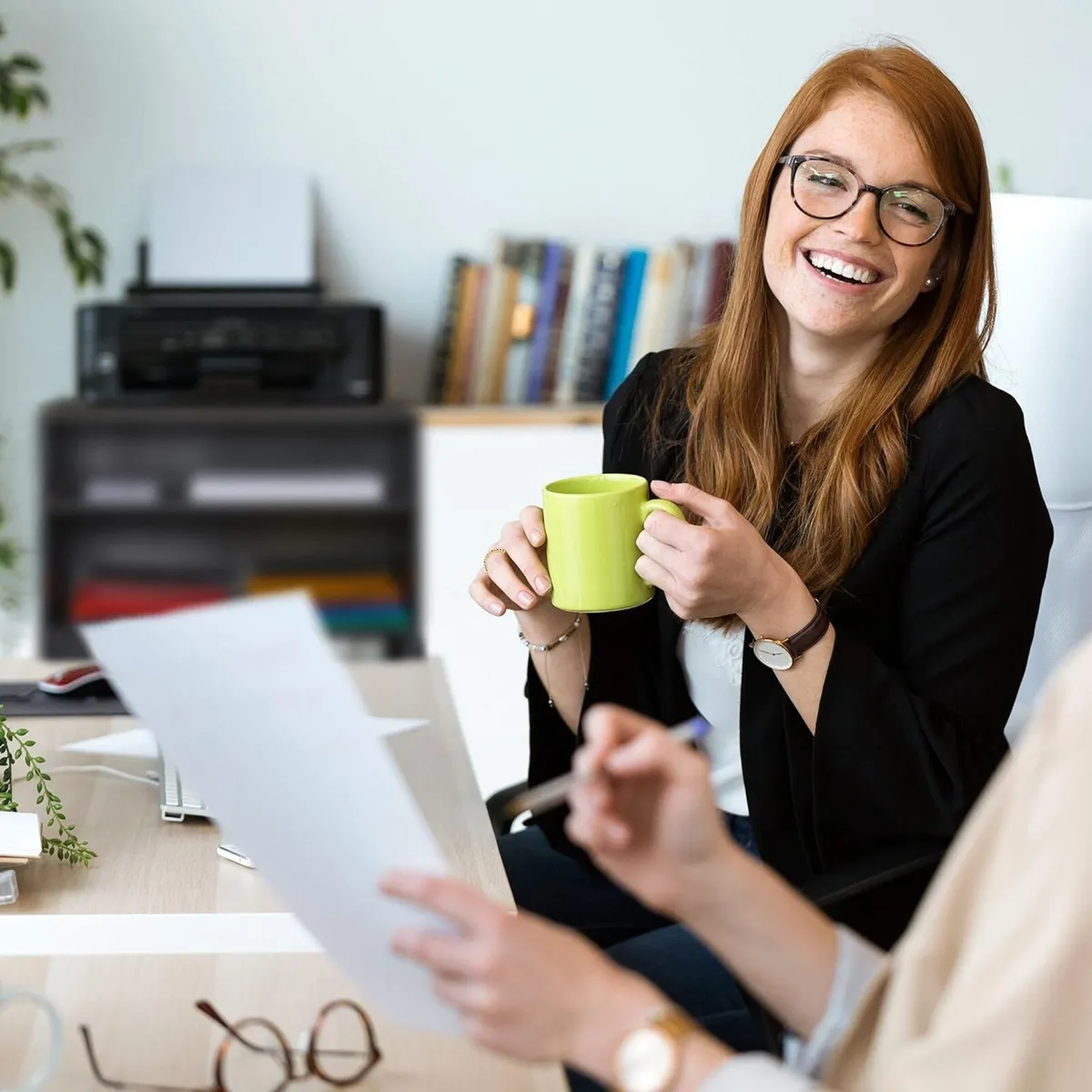 Office Cabinet Storage 2 Shelves Cupboard - Image 4