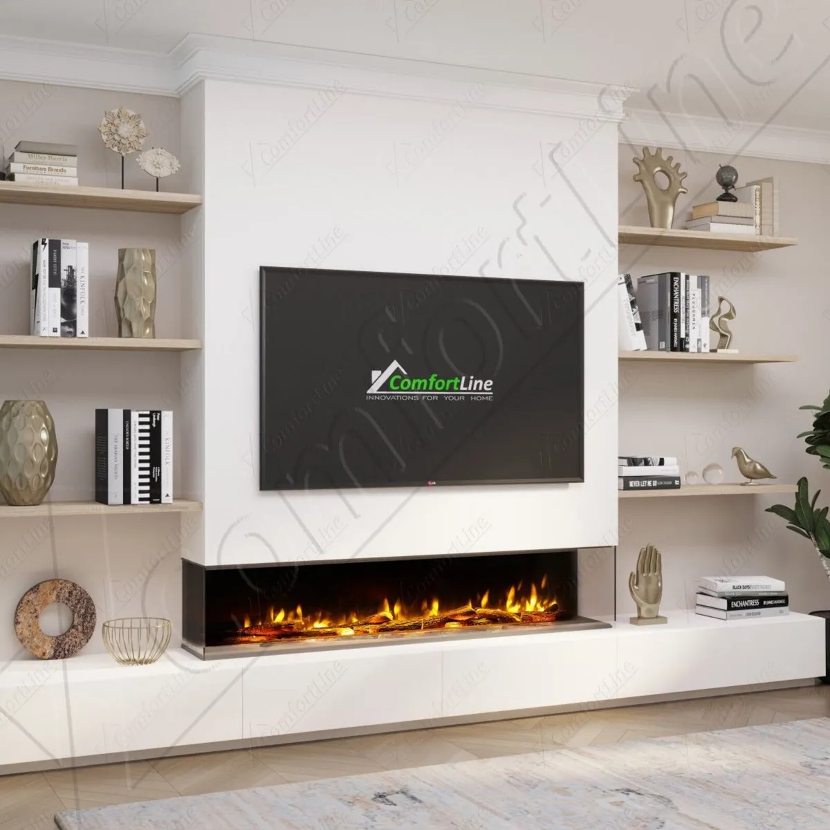Aurora Media Wall C&J i1500e electric fire - Image 1