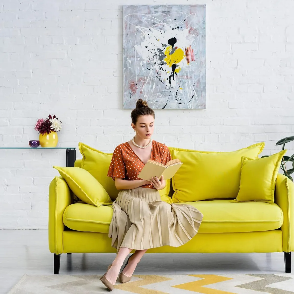 console table with glass tabletop hallway - Image 4