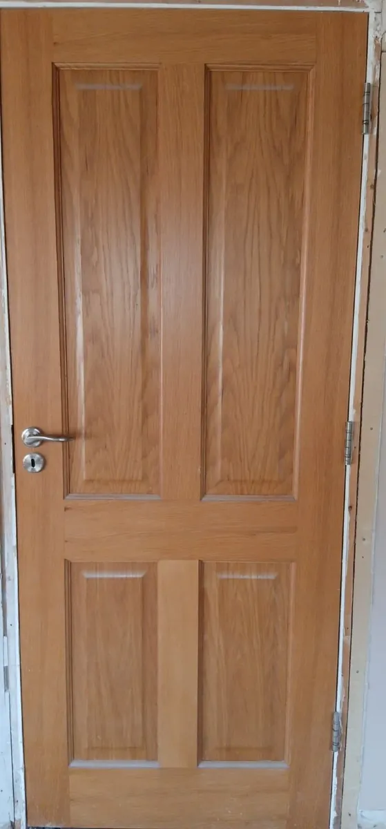 Solid Oak Doors with handles - Image 1