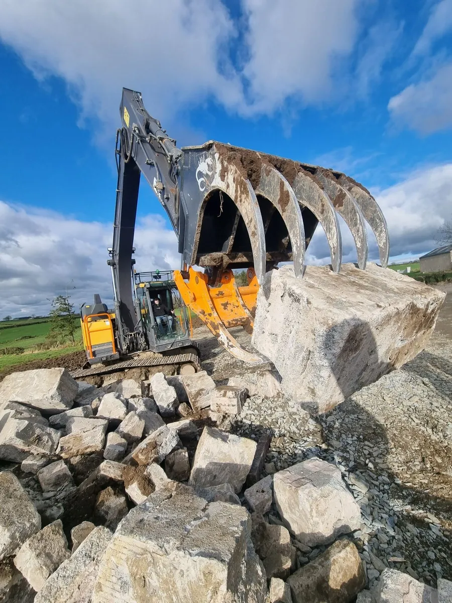 Rake grab , excavator rake & grab , grapple - Image 4