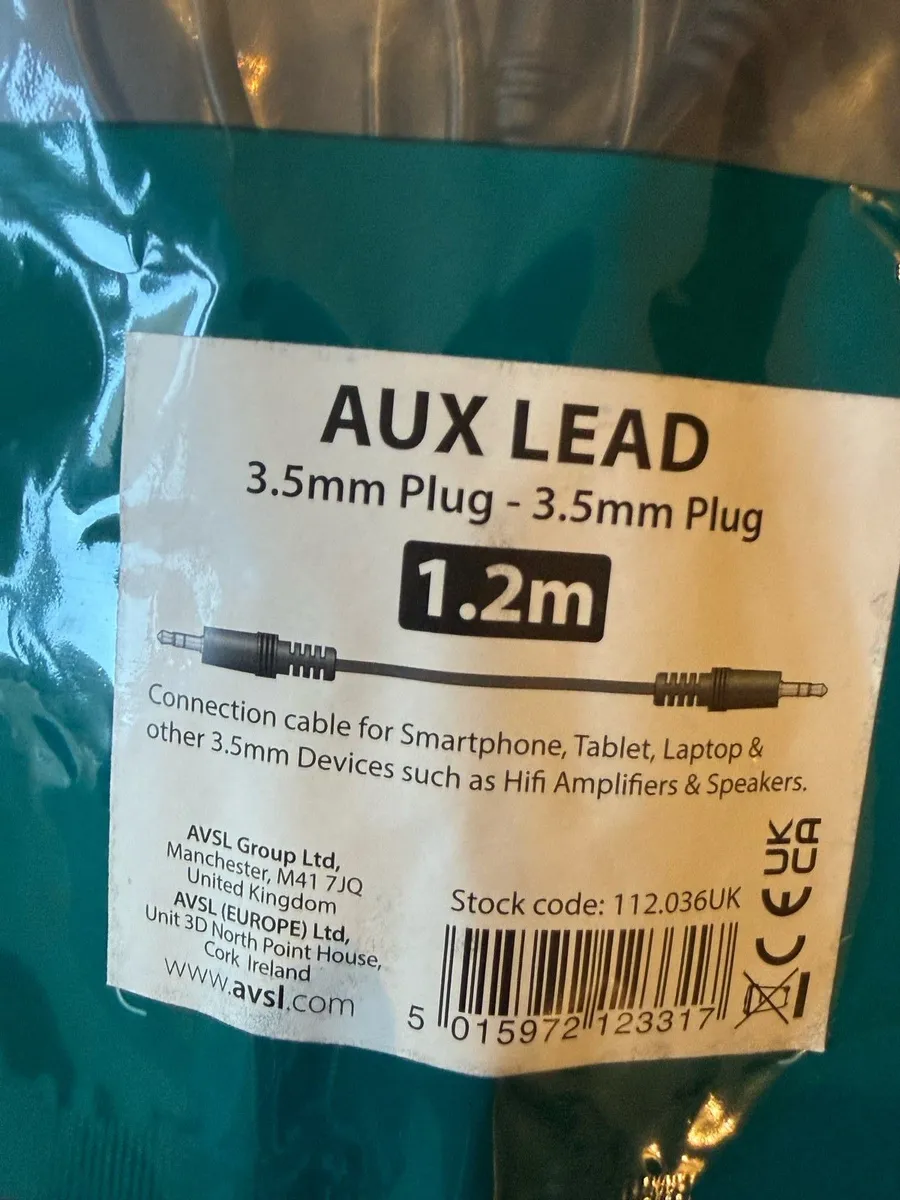 AV LINK 3.55mm Stereo Audio Cable 1.2M - Image 3