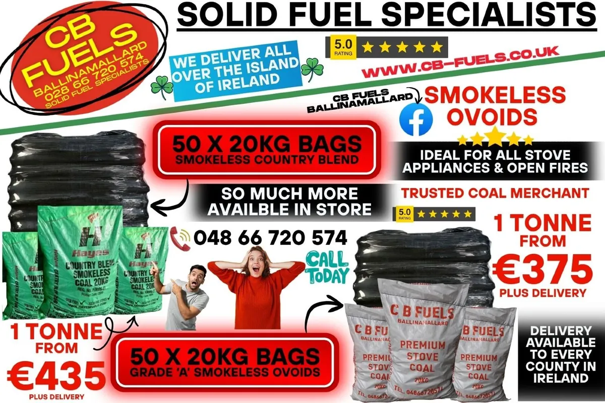 GRADE 'A' OVOIDS SMOKELESS COAL & COLOMBIAN