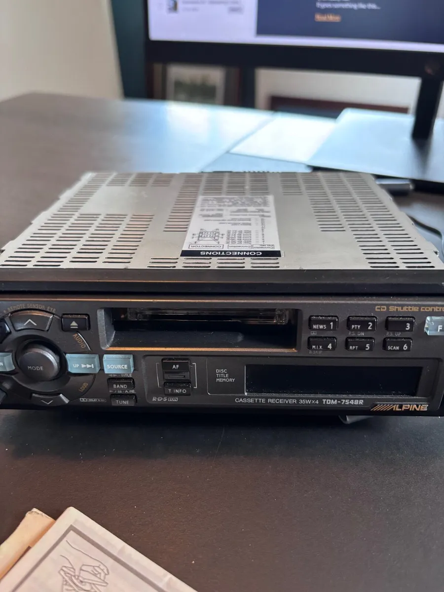 Alpine Car Stereo + 10-CD Shuttle Changer - Image 1