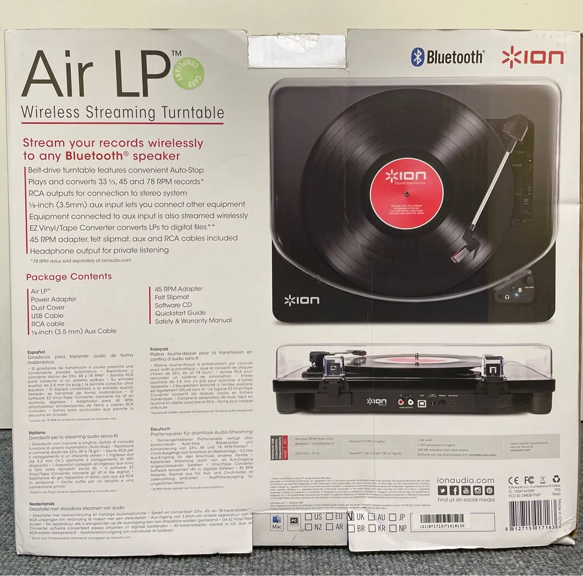 Ion Air Lp Bluetooth turntable - Image 2