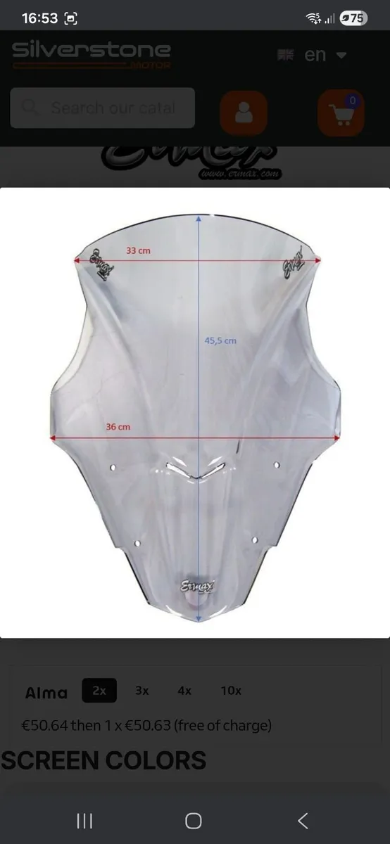 Suzuki gsx-s1000gt ermax sport screen - Image 2