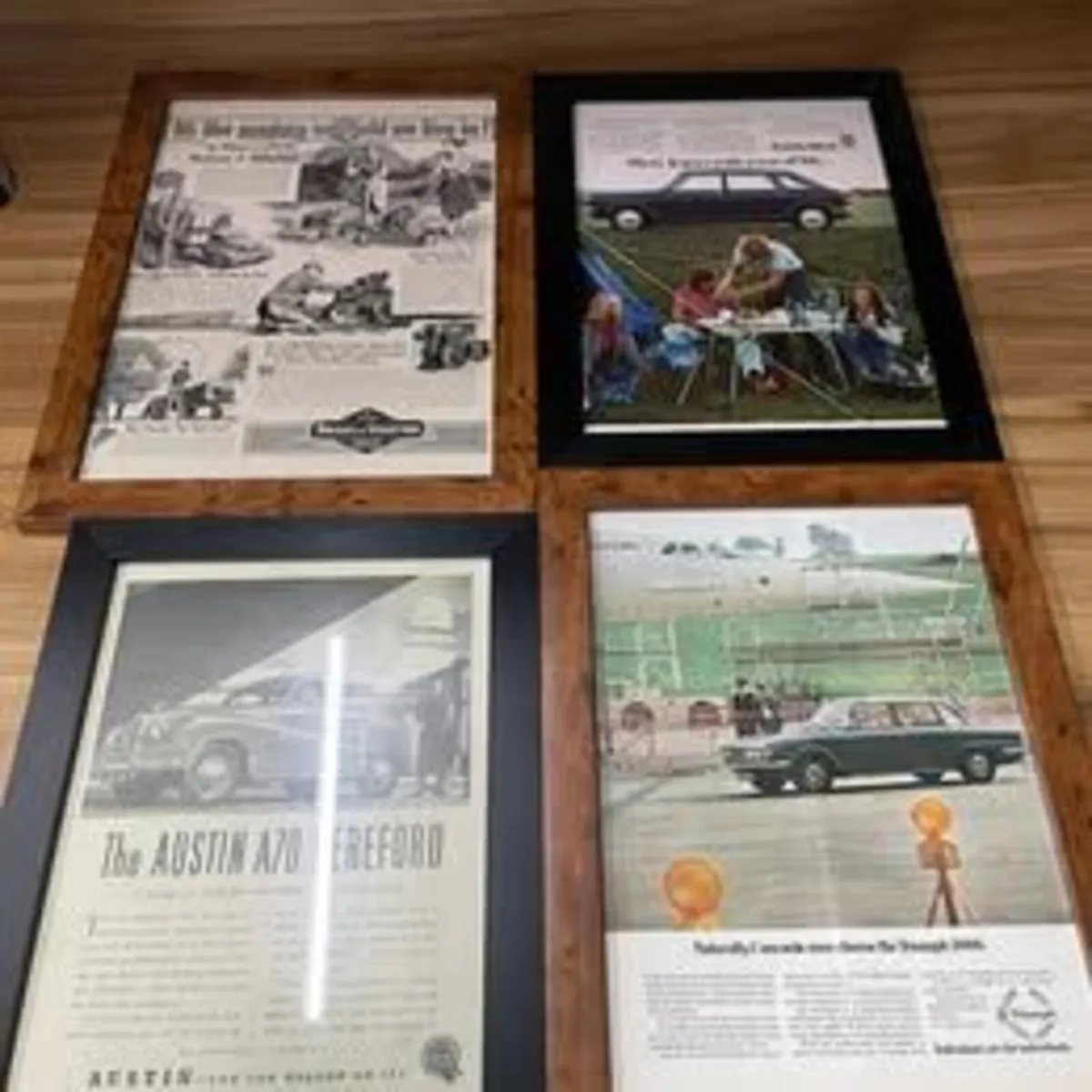 Original Framed Vintage Adverts from 1930s – 1970s - Image 3