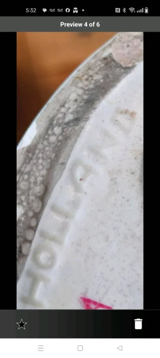 Holland mold ceramic Madonna glazed figure. With s - Image 2