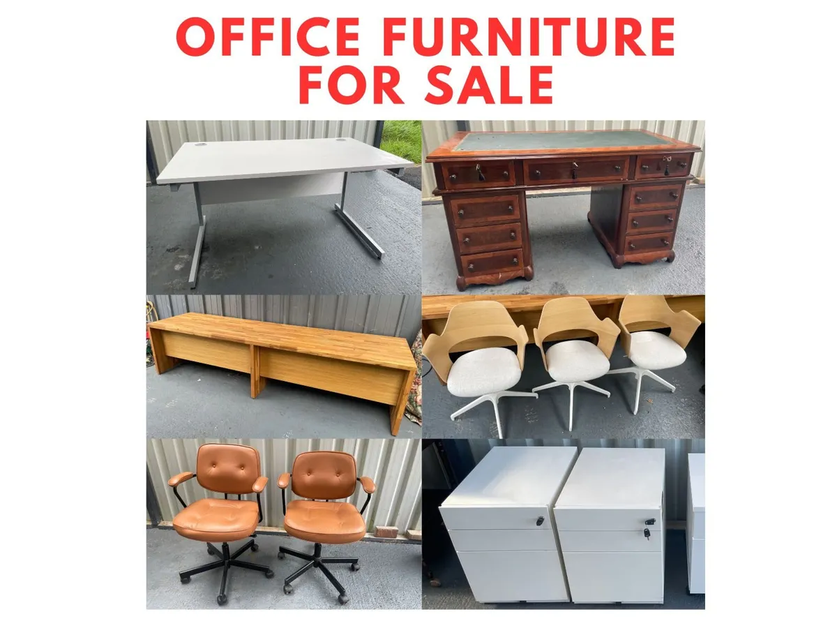 Office Furniture - Desks, Chairs, Filing Cabinets - Image 1