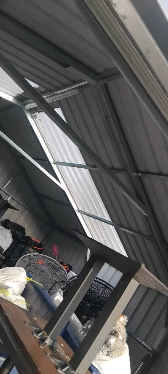 Steel tech shed with side space - Image 4