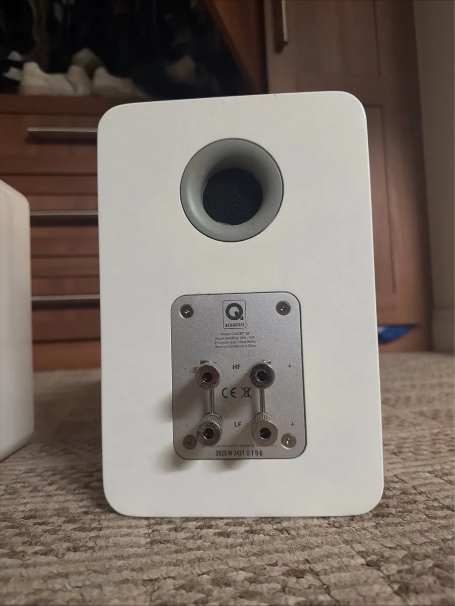 Q Acoustics Concept 20 Bookshelf Speakers (White) - Image 3