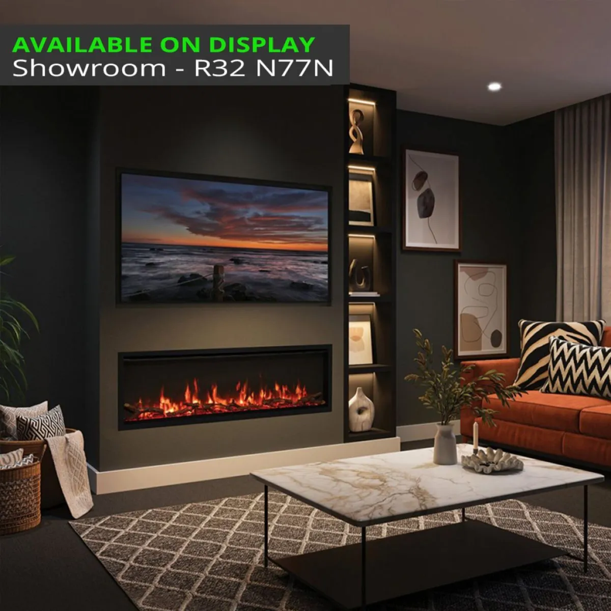 Gazco FireFX Atmos 135R built-in Electric Fire - Image 1