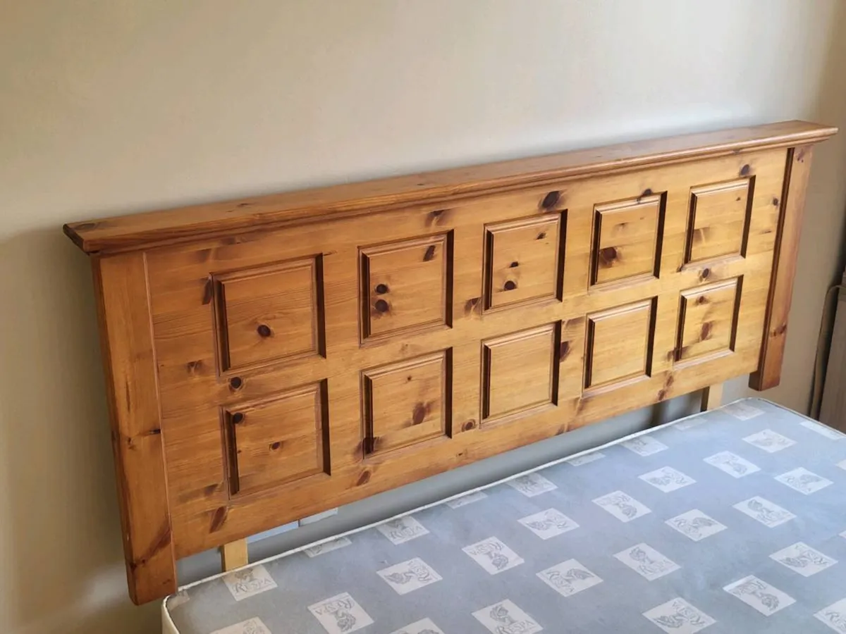 Kingsize Solid Wooden Headboard - Image 2