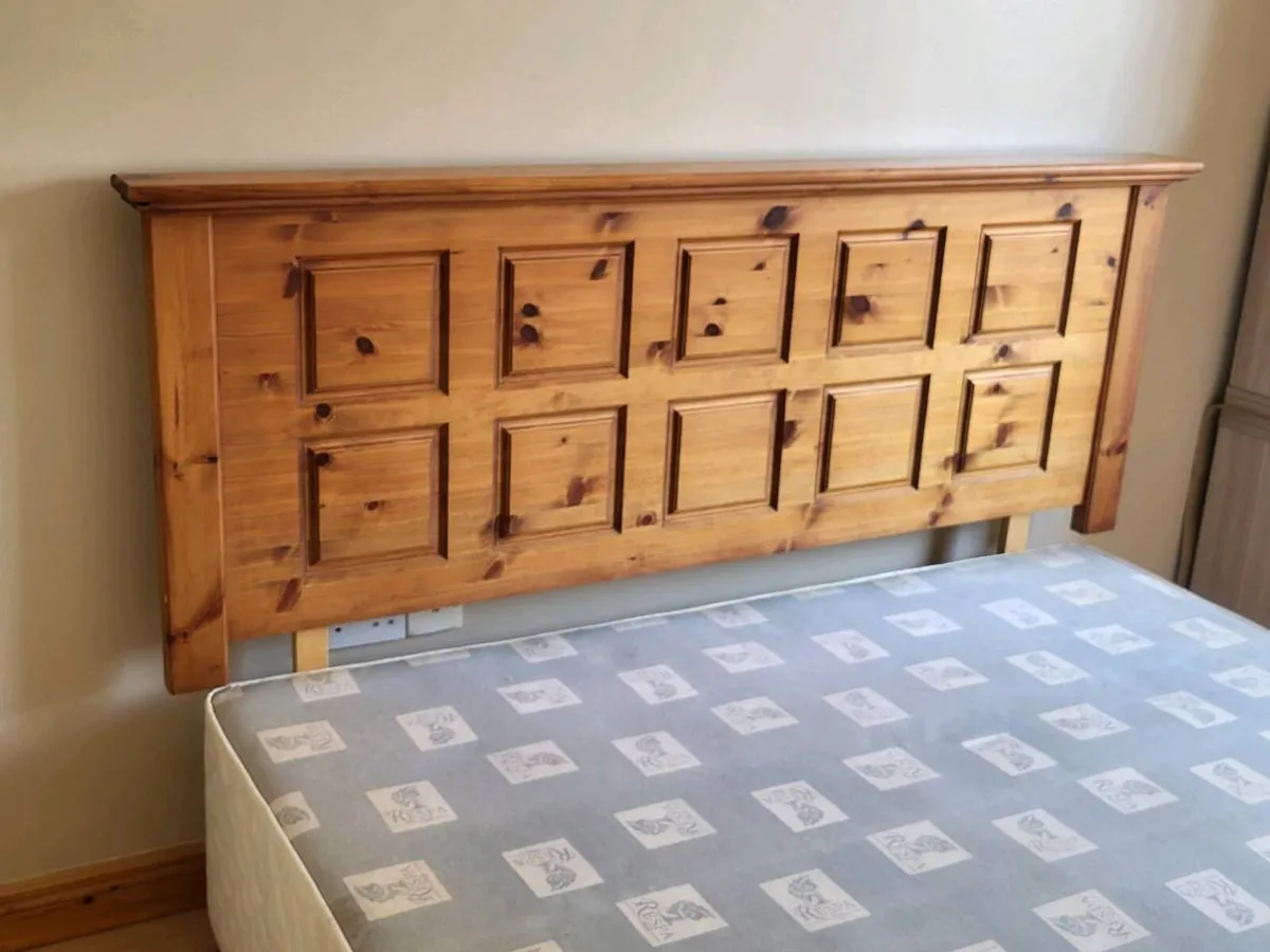 Kingsize Solid Wooden Headboard - Image 1