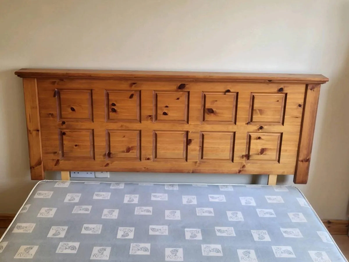 Kingsize Solid Wooden Headboard - Image 3