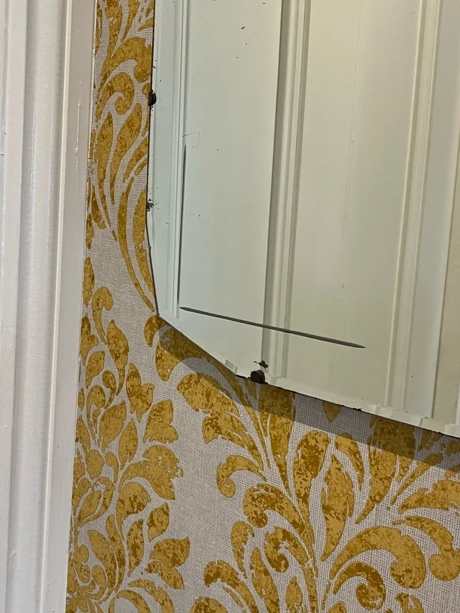 Antique Bevelled Mirror - Image 4