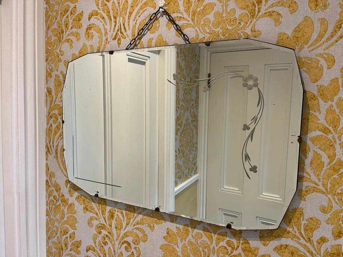 Antique Bevelled Mirror - Image 2
