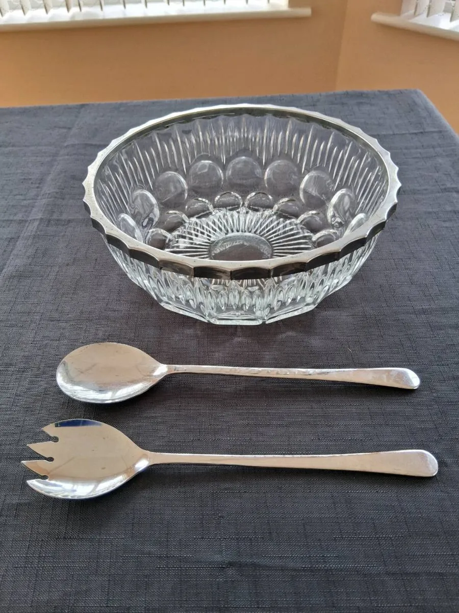 Glass Salad Fruit Bowl - Image 1