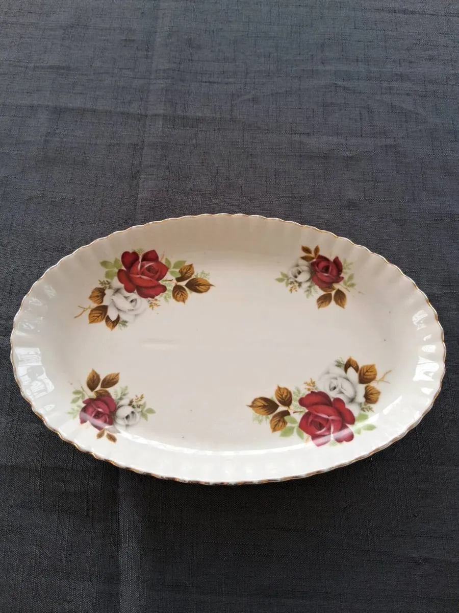 Romania Fine China Oval Plate - Image 1
