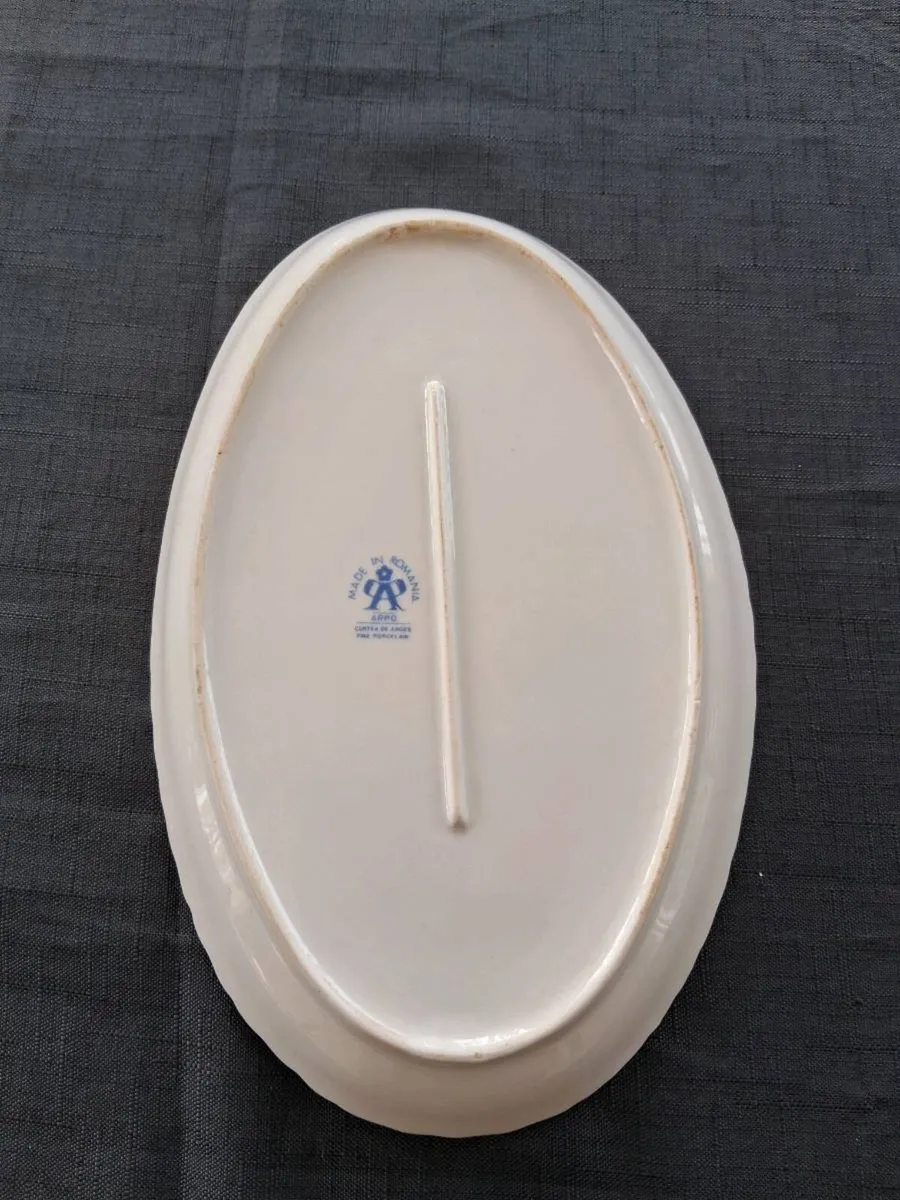 Romania Fine China Oval Plate - Image 2