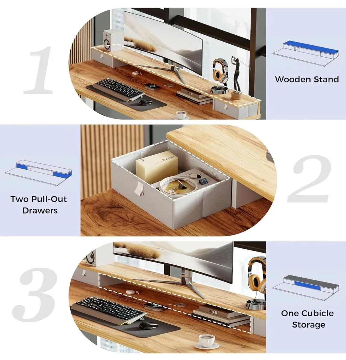 120 x 60 cm, Stable Sit-Stand Desk with Memory Con - Image 4