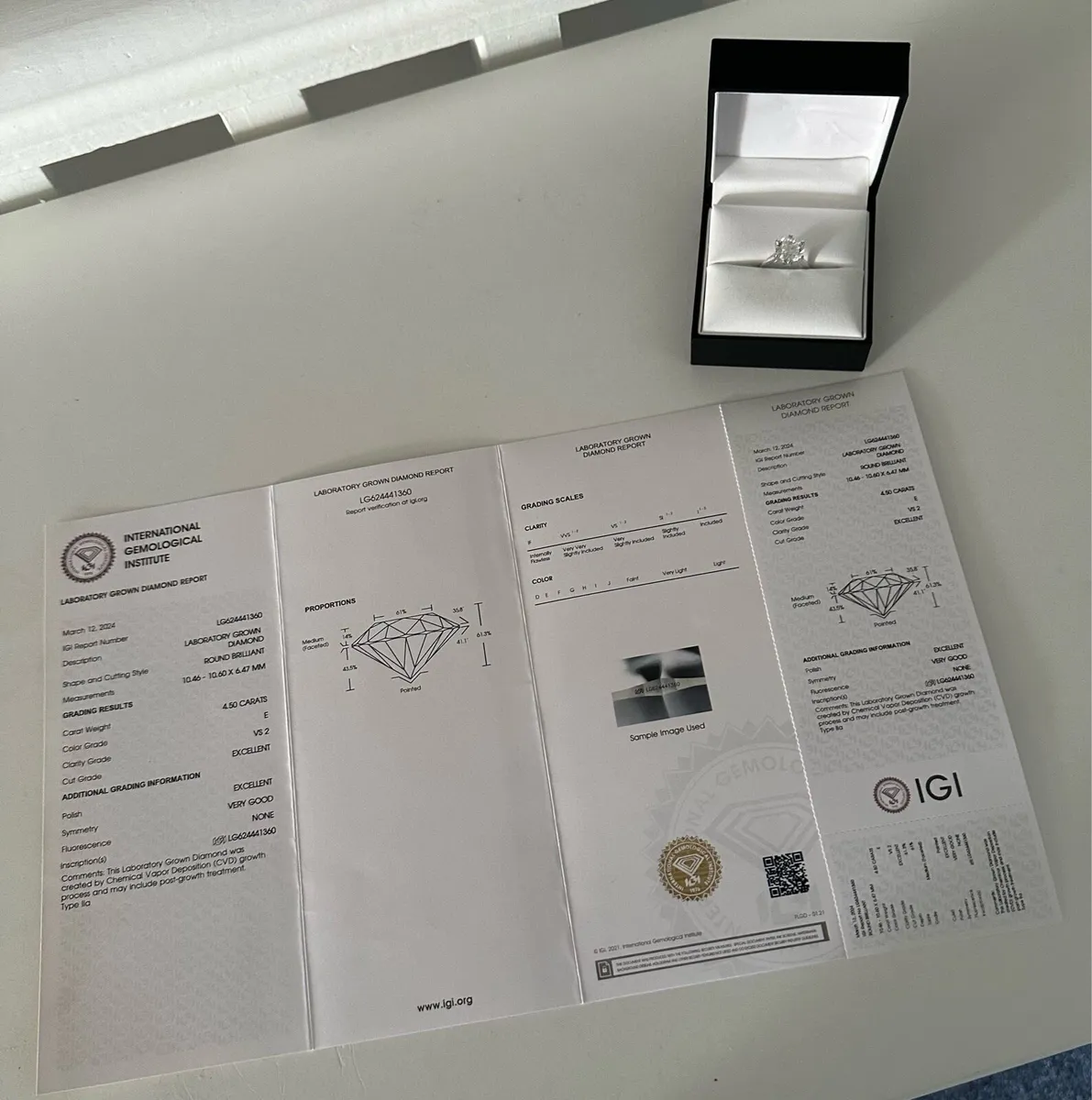 4.50 CARAT Lab-Diamond Ring 💍 - Image 1