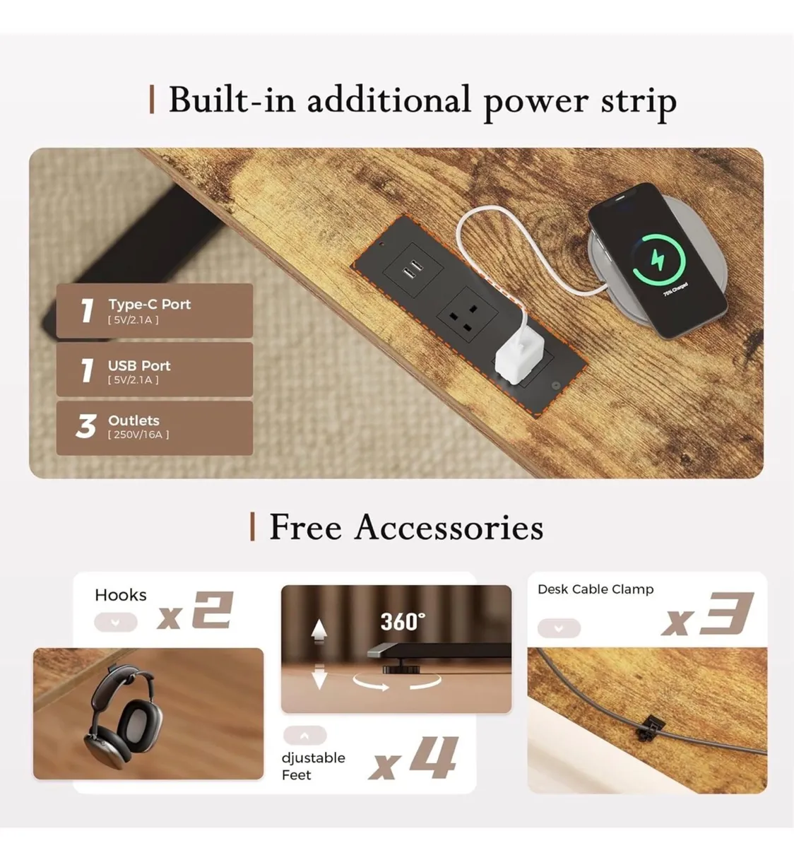 160x60cm, movable monitor stand for Game and Home - Image 4