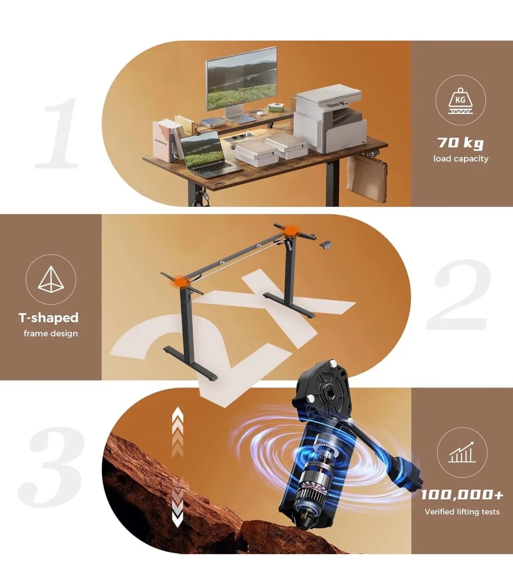 160x60cm, movable monitor stand for Game and Home - Image 2