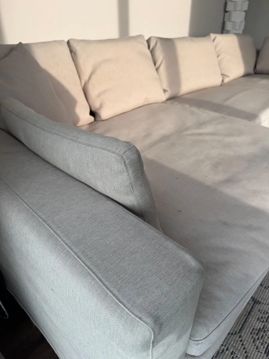 Beige Chaise Corner Sofa - Image 4