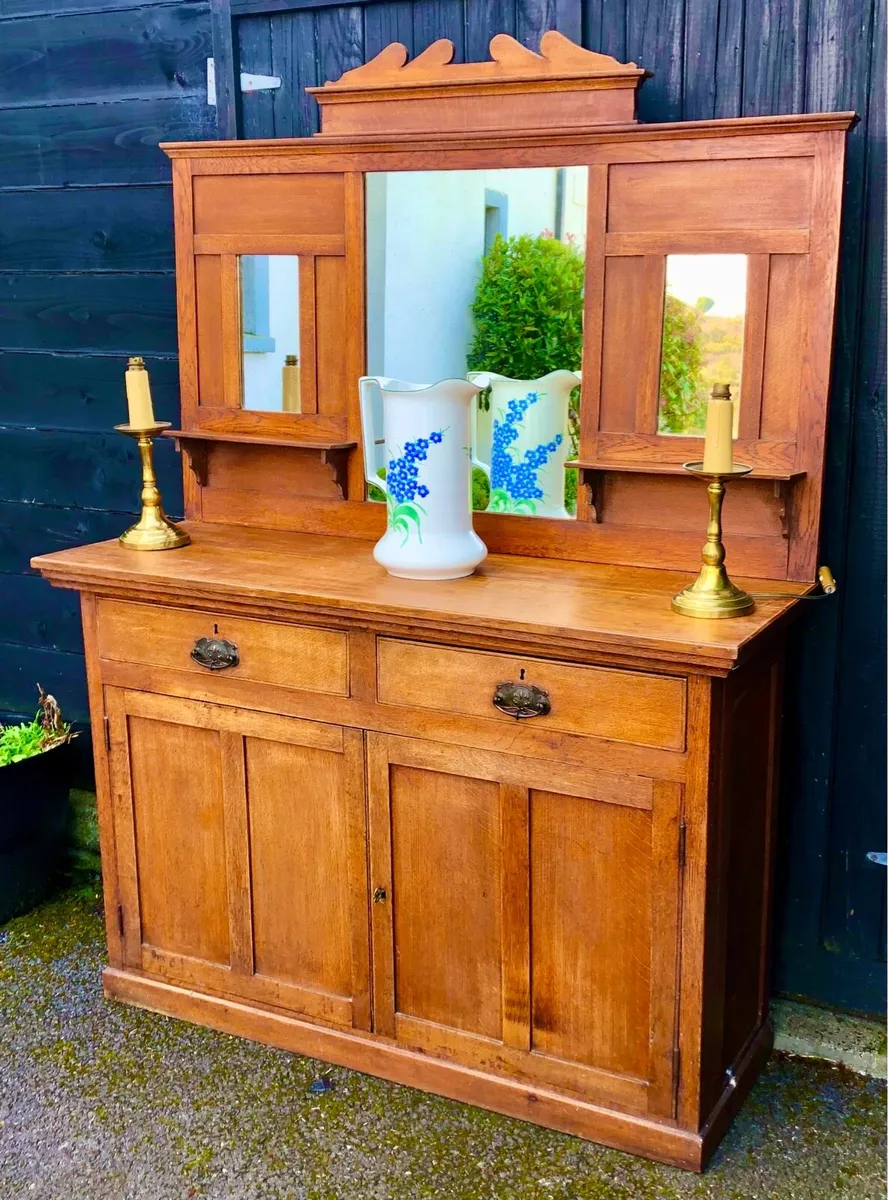 Antique Oak Sideboard - Image 1