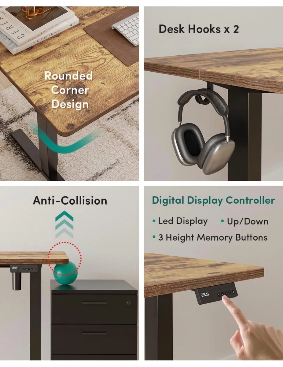 100 X 60 cm Heigh Adjustable Standing desk - Image 3