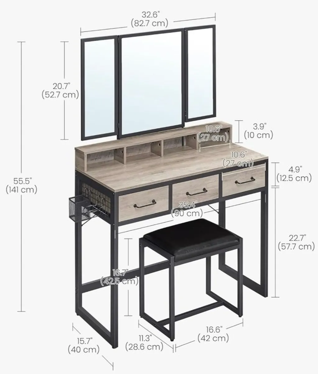 Dressing Table with mirror - Image 1
