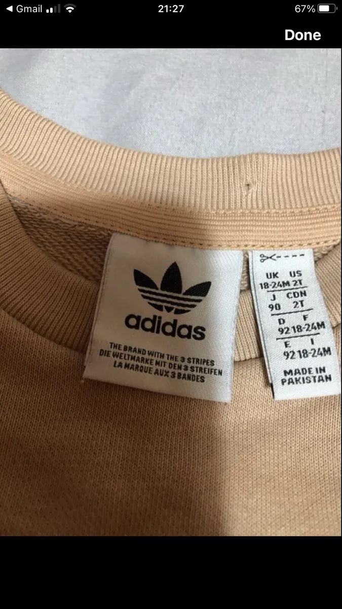 Boys adidas tracksuit 18/24 mths €10 - Image 3