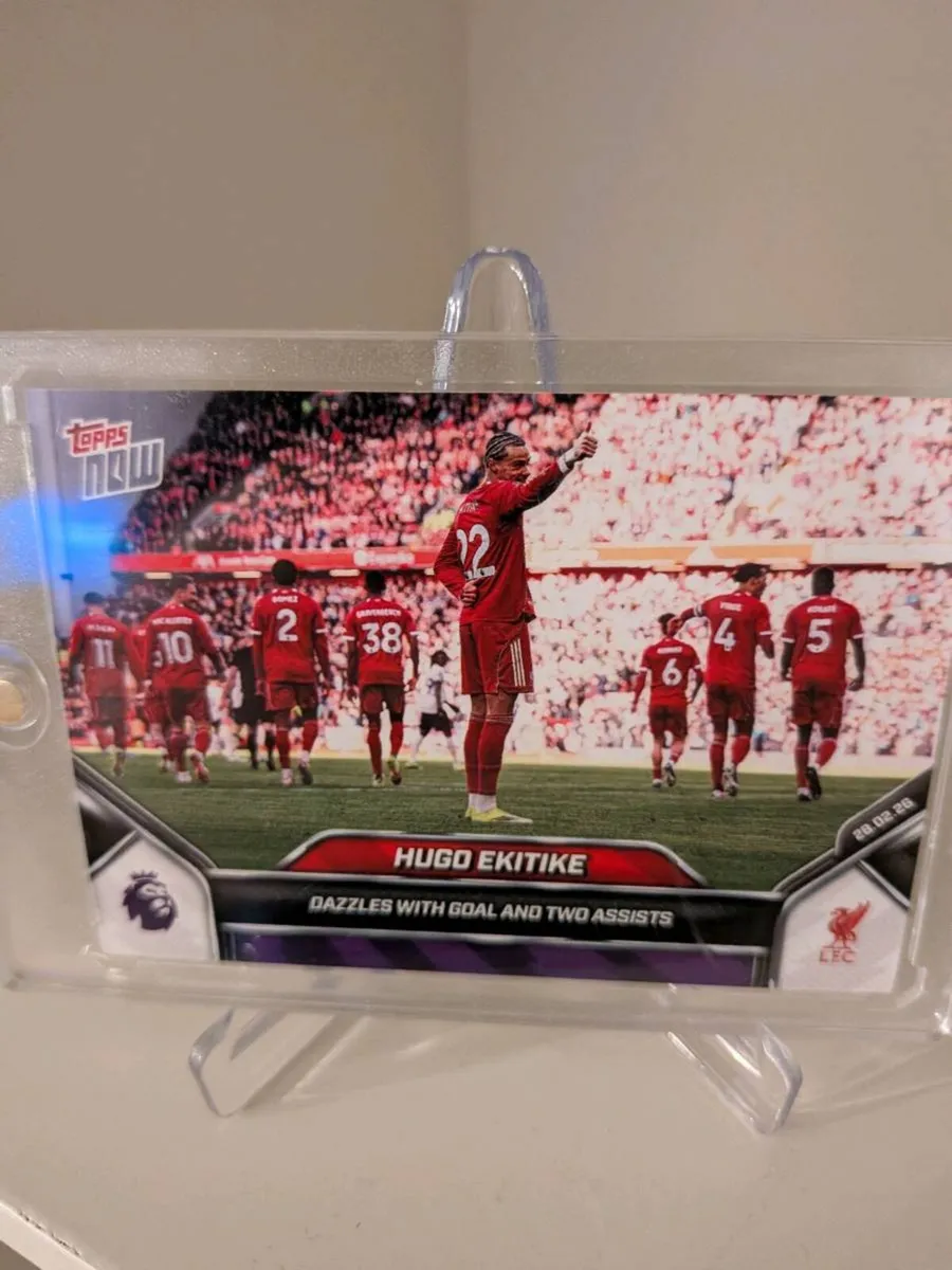 Hugo Ekitike Liverpool Topps Now card - Image 1