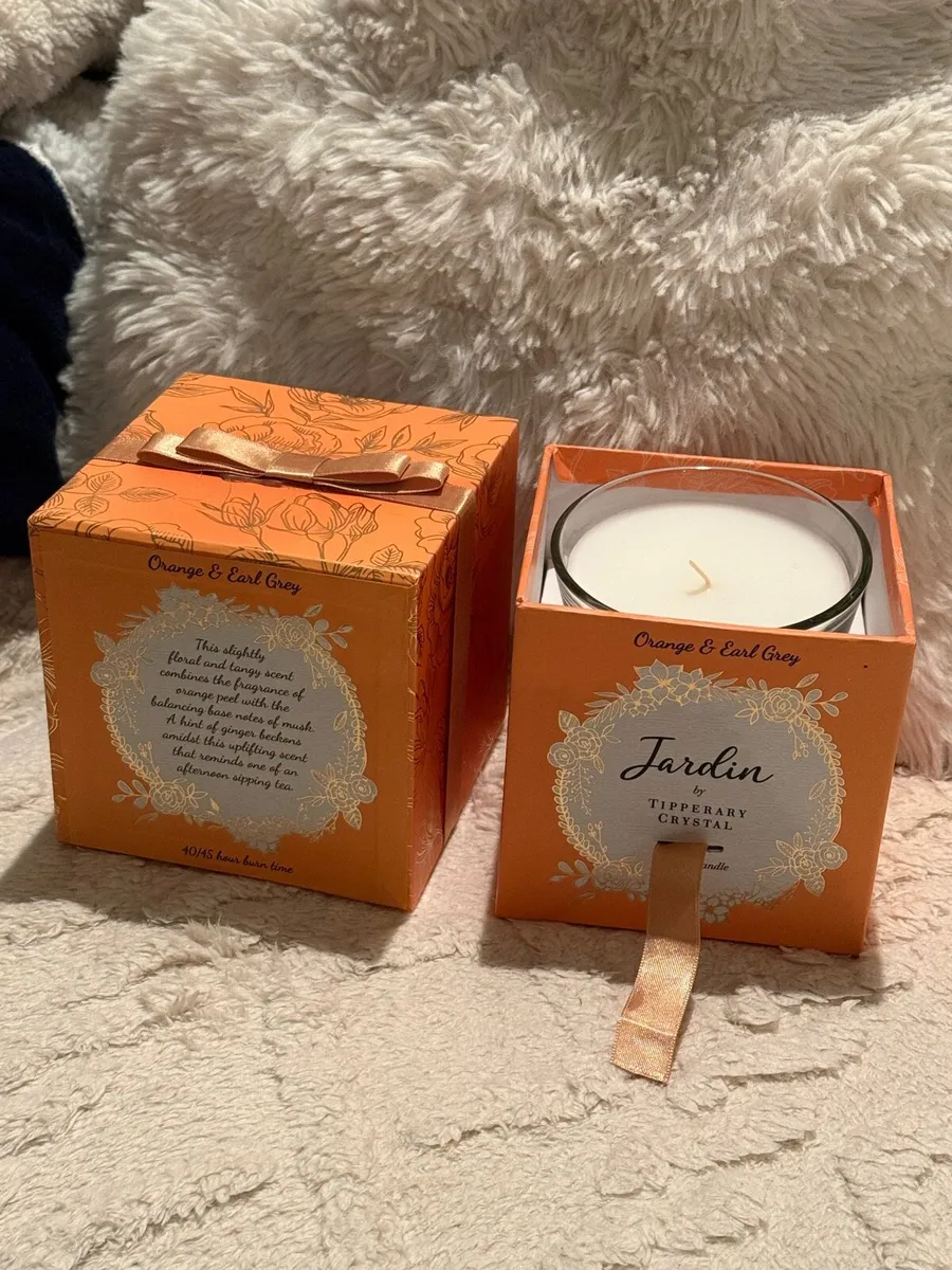 Tipperary Crystal Jardin Candle Orange & Earl Grey - Image 1