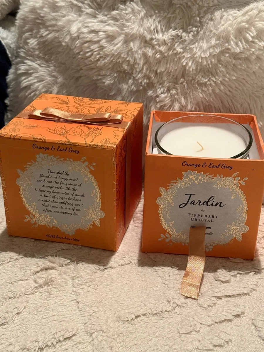 Tipperary Crystal Jardin Candle Orange & Earl Grey - Image 2