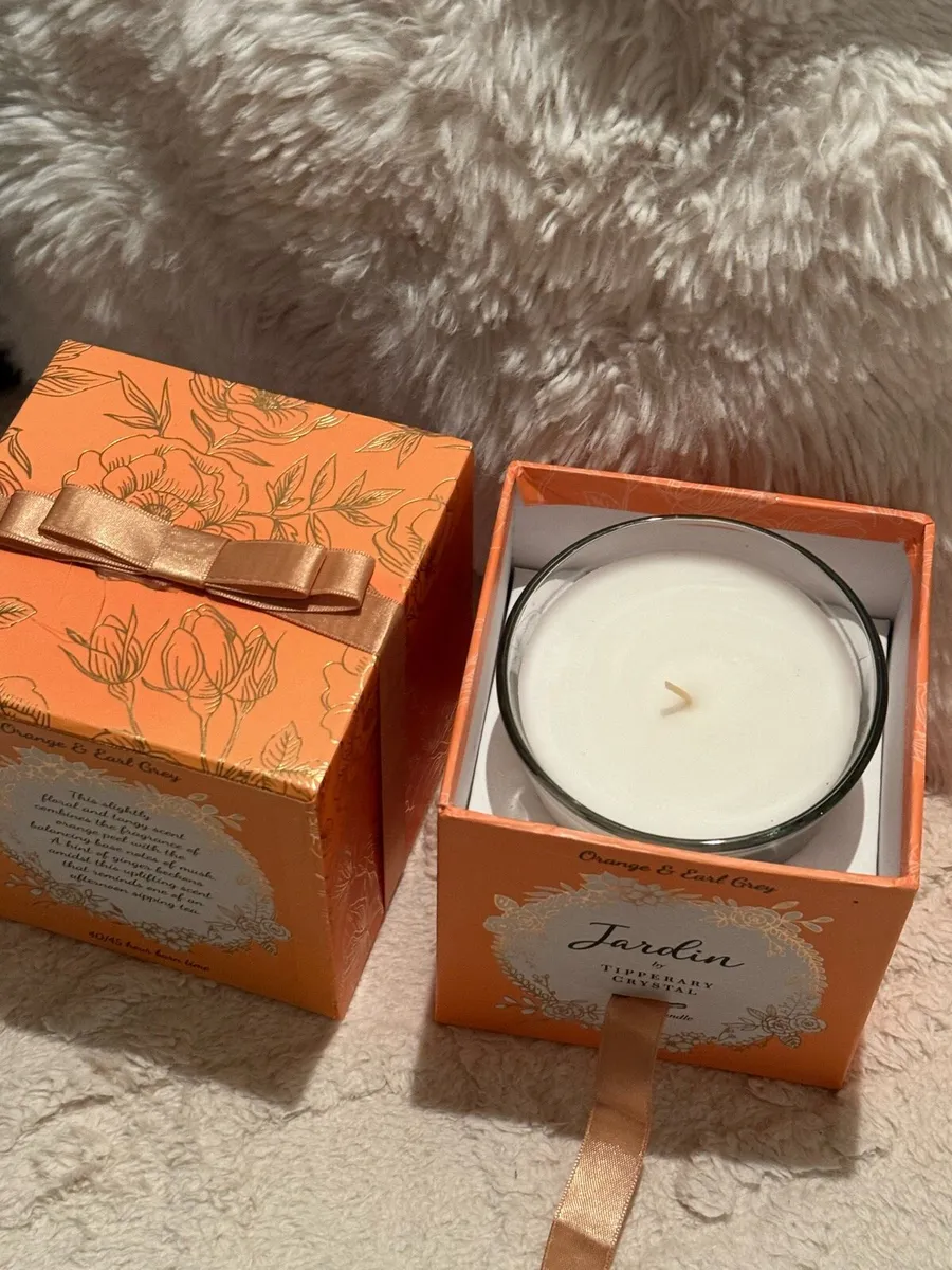 Tipperary Crystal Jardin Candle Orange & Earl Grey - Image 3