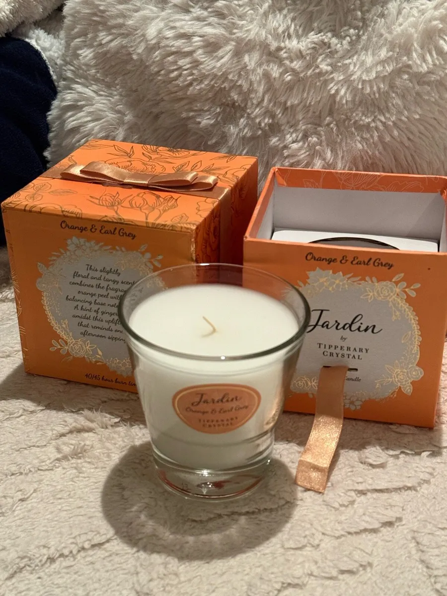 Tipperary Crystal Jardin Candle Orange & Earl Grey - Image 4