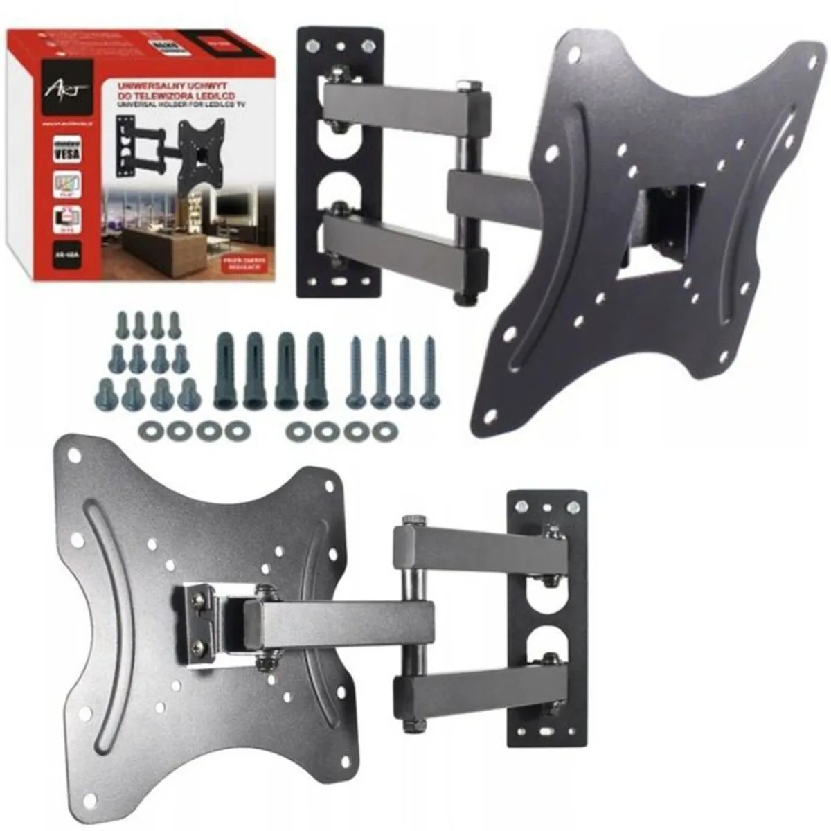 TV Wall Mount Bracket Arm Tilt Swivel 19-42" - Image 4