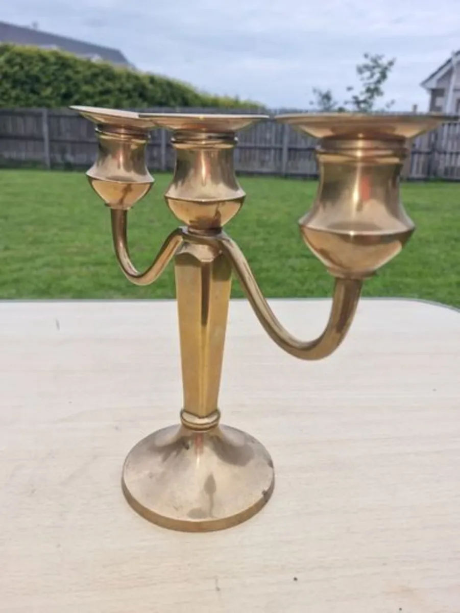 Vintage brass candlestick - Image 2