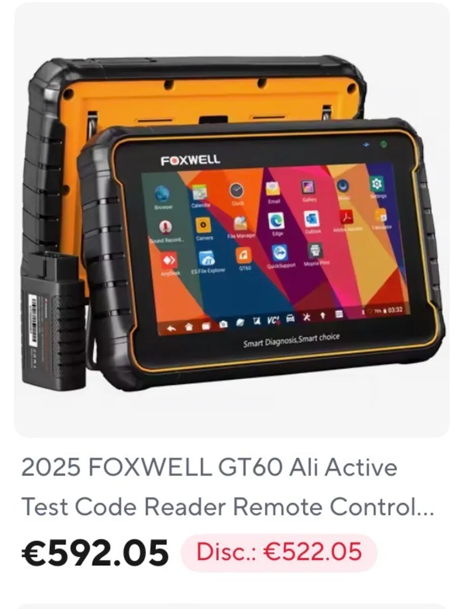 2026 FOXWELL GT60 OBD2 Diagnostic Tool - Image 2