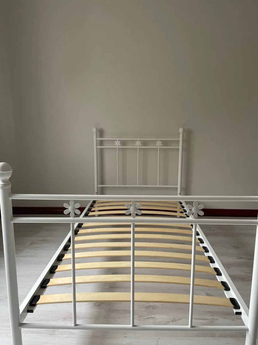 White Single Bed - Image 2