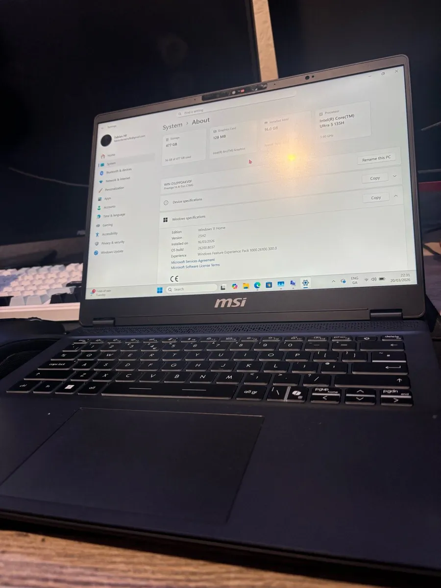 MSI Prestige 14 AI Evo 14” Laptop - Image 1